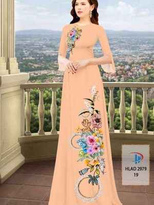 Vải Áo Dài Hoa In 3D AD HLAD2979 28
